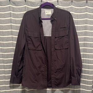 Field & Stream Men's Dark Brown Long Sleeve Shirt